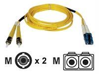 2m duplex singlemode 8.3/125 fiber optic patch cable lc/st 6ft 2 meter