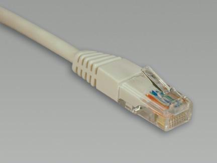 10ft cat5e / cat5 350mhz molded patch cable rj45 m/m white 10ft