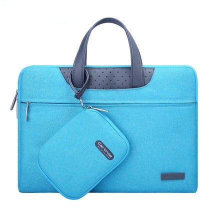 Color: Blue, Size: 13.3inches - Compatible With Apple, Business Laptop Bag 12 13 14 15 15.6 Inch Computer Sleeve Bag For Macbook Air Pro 13 15 Bags Men Women Handbag Small Pouch