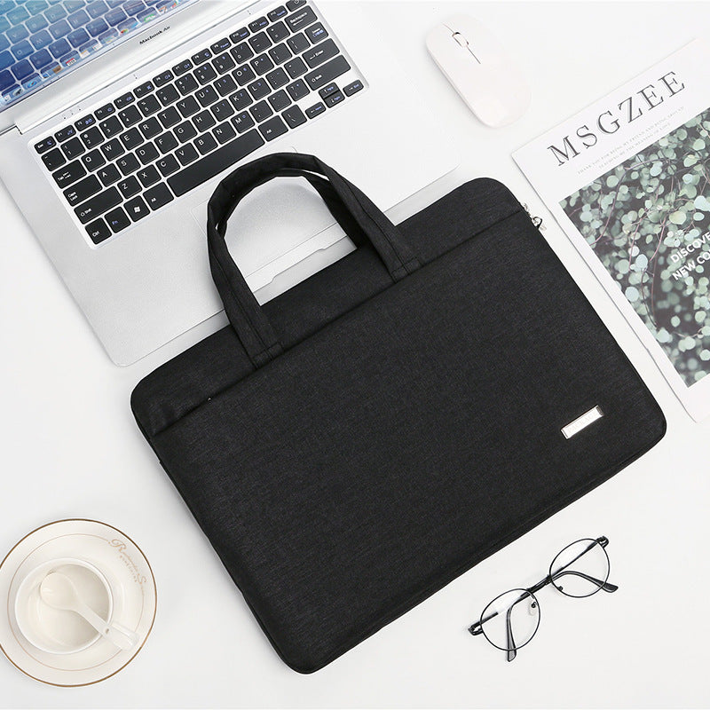 Color: Black, Style: A-13to13.3inch, Size:  - Men and women one-shoulder laptop liner bag