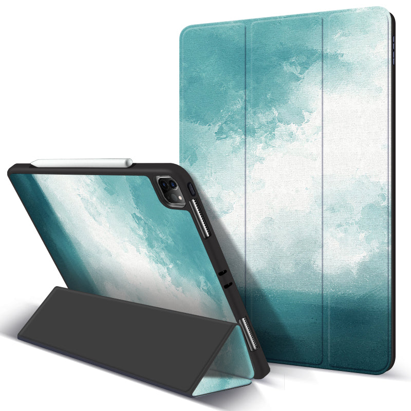 Color: Blue A, Style: 2019 10.2inch - Compatible with Apple, Compatible with Apple , Ipadpro tablet anti-drop protective cover