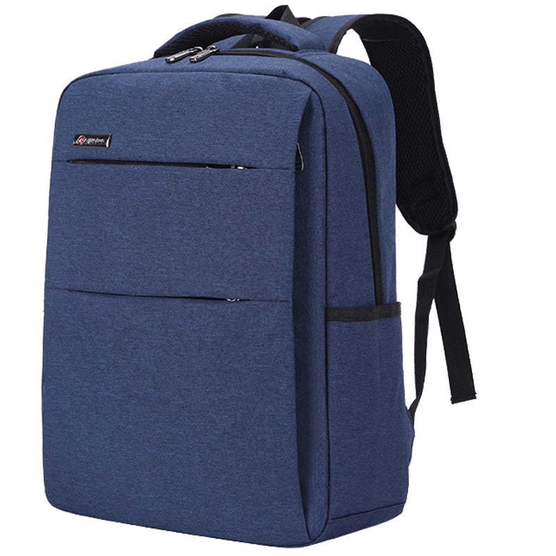 Color: Blue, Size: 14inch - Waterproof and shockproof rechargeable backpack laptop bag