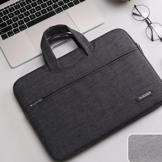 Color: Dark grey, Size: 13 inch - Laptop bag female 15.6-inch male