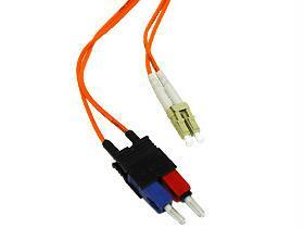 2m lc-sc 62.5/125 om1 duplex multimode pvc fiber optic cable - orange