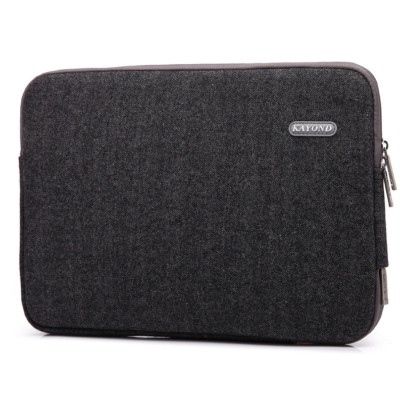 Color: Black, Size: 14 inches - Compatible with Apple , Kayond Herringbone Liner Bag For Apple Lenovo Asus 11 13.3 Inch 14 15.6 Inch 17 Inch Notebook Bag