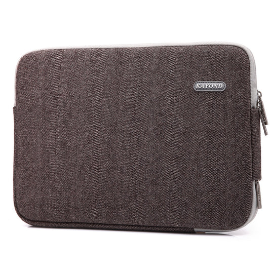 Color: Khaki, Size: 14 inches - Compatible with Apple , Kayond Herringbone Liner Bag For Apple Lenovo Asus 11 13.3 Inch 14 15.6 Inch 17 Inch Notebook Bag