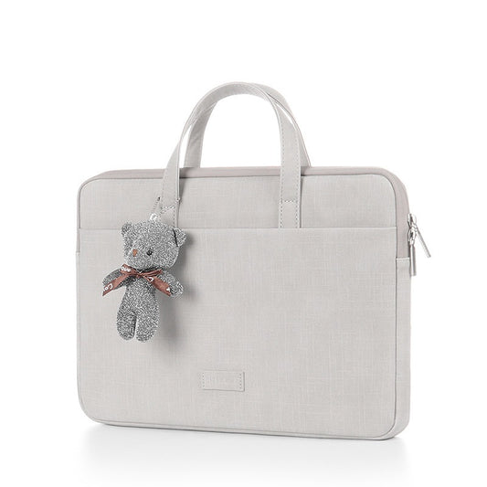 Color: A Grey, Size: 15 inch - Laptop bag female 15.6-inch male