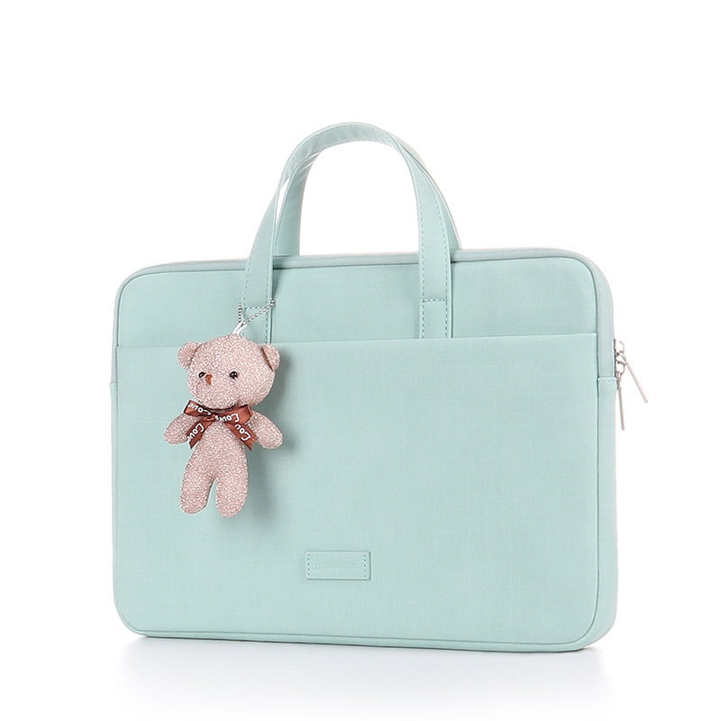 Color: A Green, Size: 15.6 inch - Laptop bag female 15.6-inch male