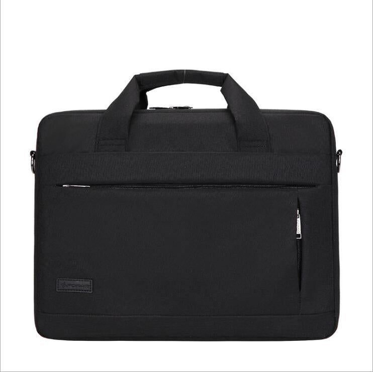 Color: Black, Size: 15in - Shockproof One-Shoulder Laptop Bag