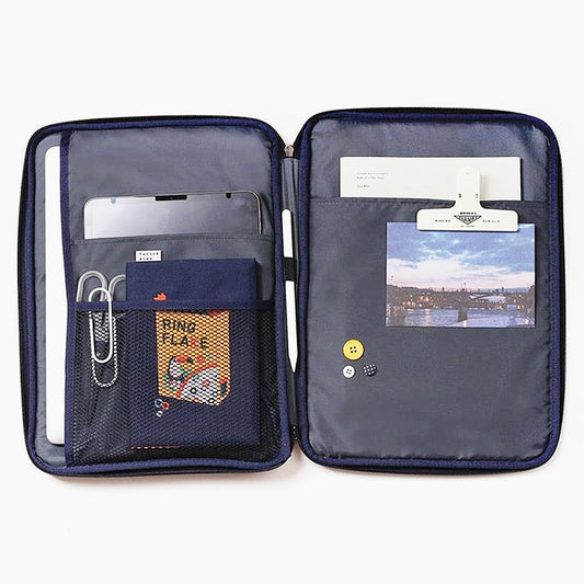 Color: Royal Blue, Size: 11 inches - Compatible with Apple, Korean Embroidery Toast ipad Tablet Notebook Computer Liner Bag 11 inch 13 inch Handheld Digital Storage Bag