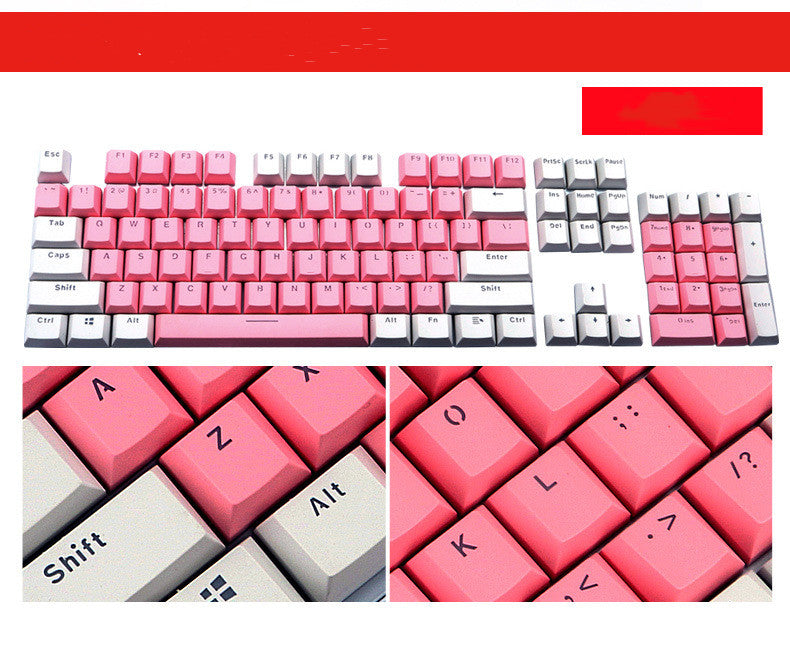 Transparent Keyboard Cap Mechanical Keyboard Key Cap Dedicated Color Key Cap Personalized Two-color Key Cap