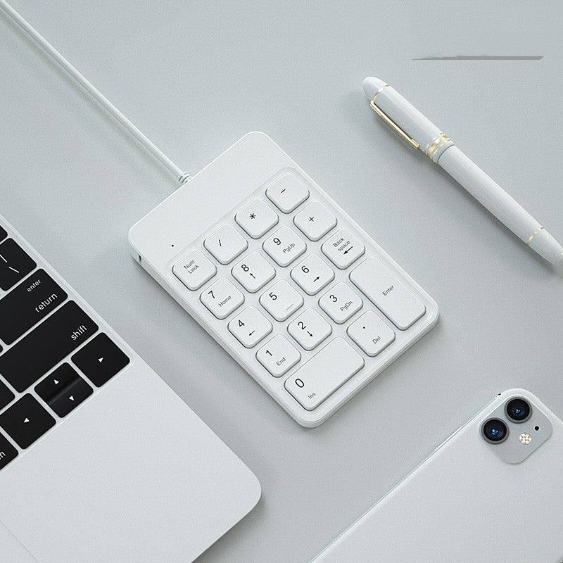 Color: White wireless keyboard, power: USB - Compatible with Apple , Charging Wireless Bluetooth Digital Keyboard Mouse Apple Notebook