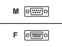 25ft db9 m/f straight thru ext cable