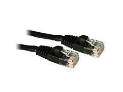 1ft cat5e snagless unshielded (utp) ethernet network patch cable - black