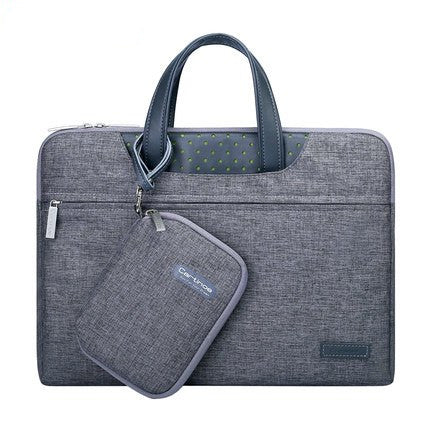 Color: Gray, Size: 15.6inches - Compatible With Apple, Business Laptop Bag 12 13 14 15 15.6 Inch Computer Sleeve Bag For Macbook Air Pro 13 15 Bags Men Women Handbag Small Pouch