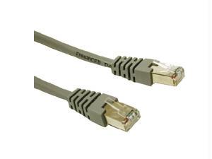 C2g 50ft cat5e molded shielded (stp) network patch cable - gray