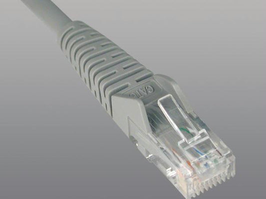 2ft cat6 gigabit snagless molded patch cable rj45 m/m gray