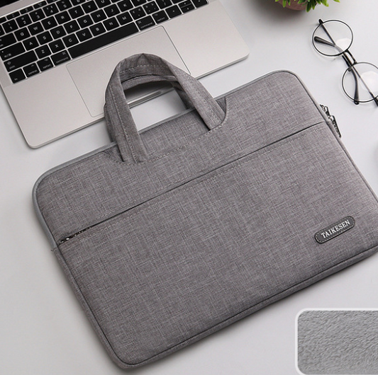 Color: Grey, Size: 13 inch - Laptop bag female 15.6-inch male