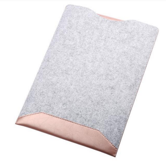 Color: Rose gold, Model: 12inches - Minimalist Laptop Sleeve With Mousepad For