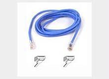 14ft cat5e patch cable, utp, blue pvc jacket, 24awg, t568b, 50 micron, gold plat