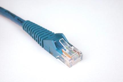 10ft cat5e / cat5 snagless molded patch cable rj45 m/m blue 10ft