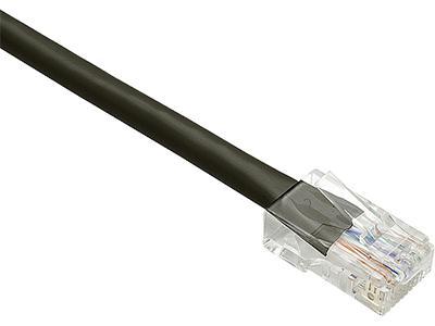 Unirise 2ft cat6 non-booted unshielded (utp) ethernet network patch cable black,