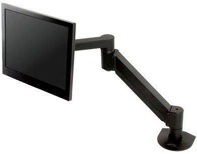 Single monitor arm for 8-27 lbs with 27 inch reach and 18 inches height adjustme