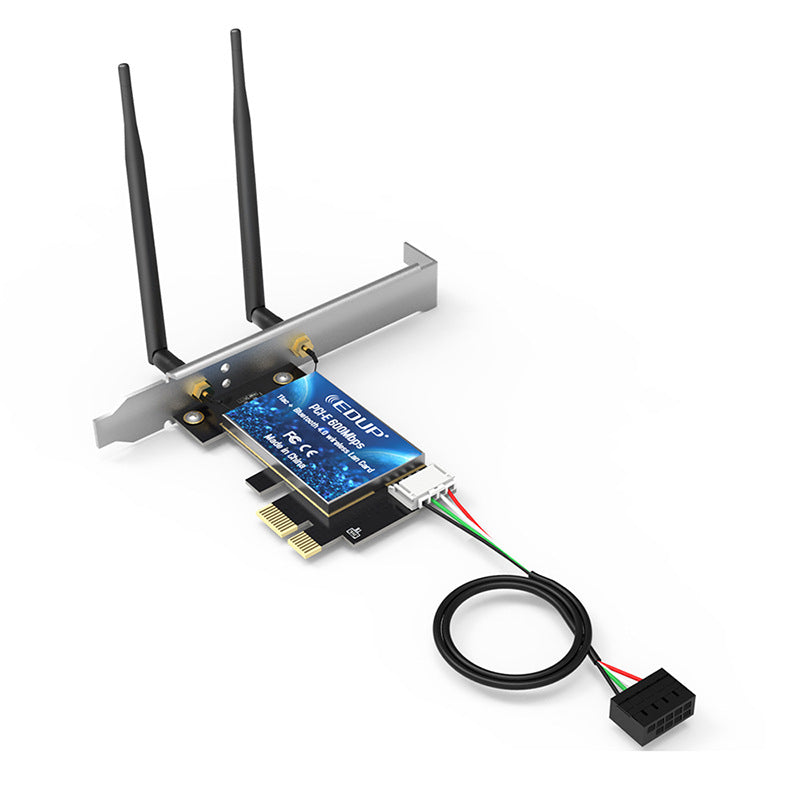 Dual-band PCI-E wireless network card