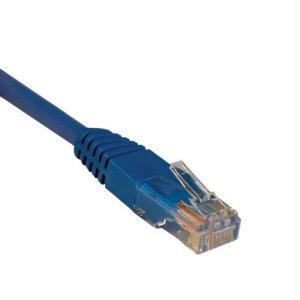 20ft cat5e / cat5 350mhz molded patch cable rj45 m/m blue 20ft