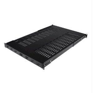 1u 19 adjustable vented rack mount shelf