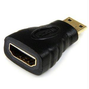 Connect a mini hdmi-capable camera to a high definition tv or monitor using a st