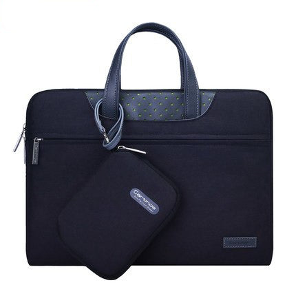 Color: Black, Size: 13.3inches - Compatible With Apple, Business Laptop Bag 12 13 14 15 15.6 Inch Computer Sleeve Bag For Macbook Air Pro 13 15 Bags Men Women Handbag Small Pouch