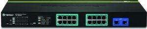 16-port w/ 2 shared slots 16 poe, 2sfp