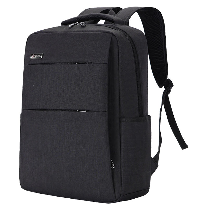 Color: Black, Size: 14inch - Waterproof and shockproof rechargeable backpack laptop bag