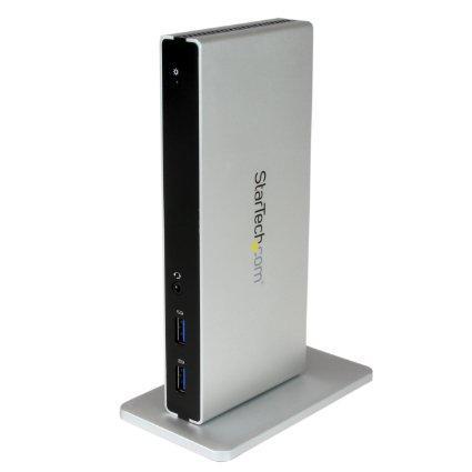 Dual-monitor usb 3.0 docking station - usb 3.0 dock includes dvi to vga & dvi to