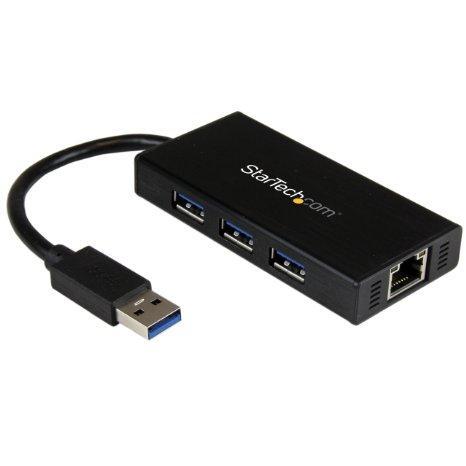 Add 3 external usb 3.0 ports w/ uasp and a gb ethernet port to your laptop throu