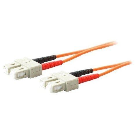 This is a 15m sc (male) to sc (male) orange duplex riser-rated fiber patch cable