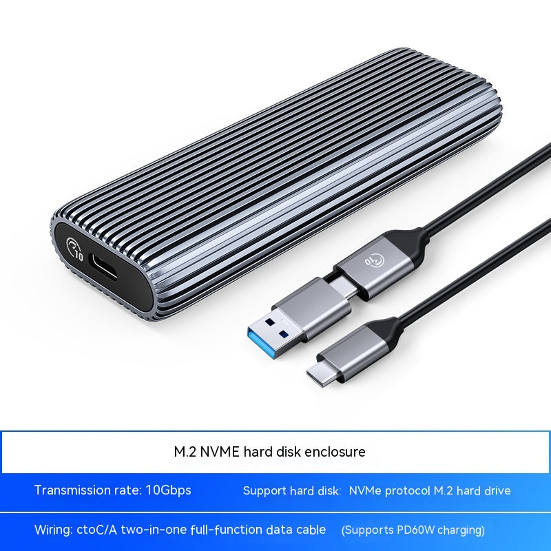 Color: Single Disk Bit 10Gbps - SSD Box Mobile Universal Notebook External