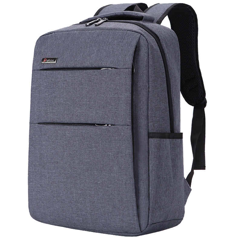 Color: Gray, Size: 14inch - Waterproof and shockproof rechargeable backpack laptop bag