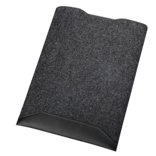 Color: Black, Model: PRO 15.4inches - Minimalist Laptop Sleeve With Mousepad For