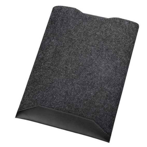 Color: Black, Model: 12inches - Minimalist Laptop Sleeve With Mousepad For