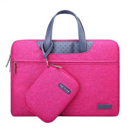 Color: Rose Red, Size: 15.4inches - Compatible With Apple, Business Laptop Bag 12 13 14 15 15.6 Inch Computer Sleeve Bag For Macbook Air Pro 13 15 Bags Men Women Handbag Small Pouch