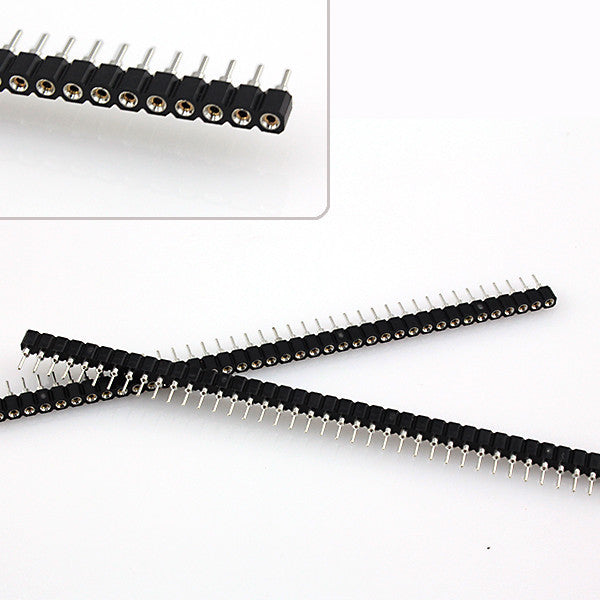 1pcs 40Pin Single Row 2.54mm Round Female Header Pin