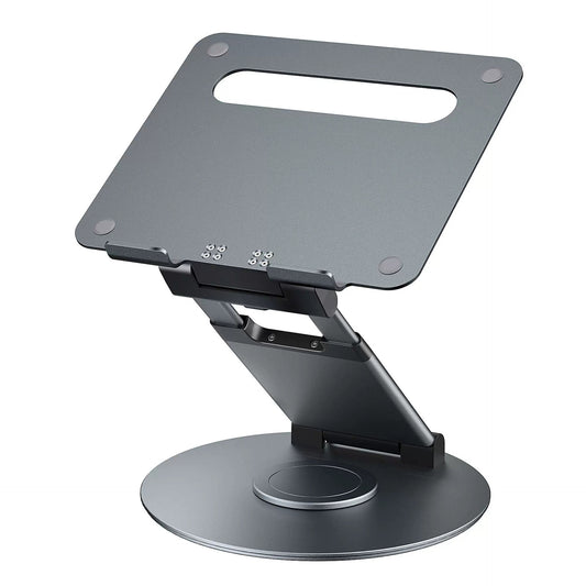 Color: DT018XS Gray Rotating Style - Notebook Bracket Laptop Bracket Aluminum Alloy Desktop Adjustable Base 360-degree Rotation