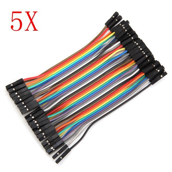 200pcs 10cm Female To Female Jumper Cable Dupont Wire For