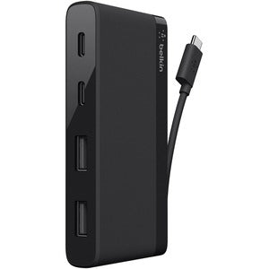 Usb c 4 port mini hub 3.0 blk