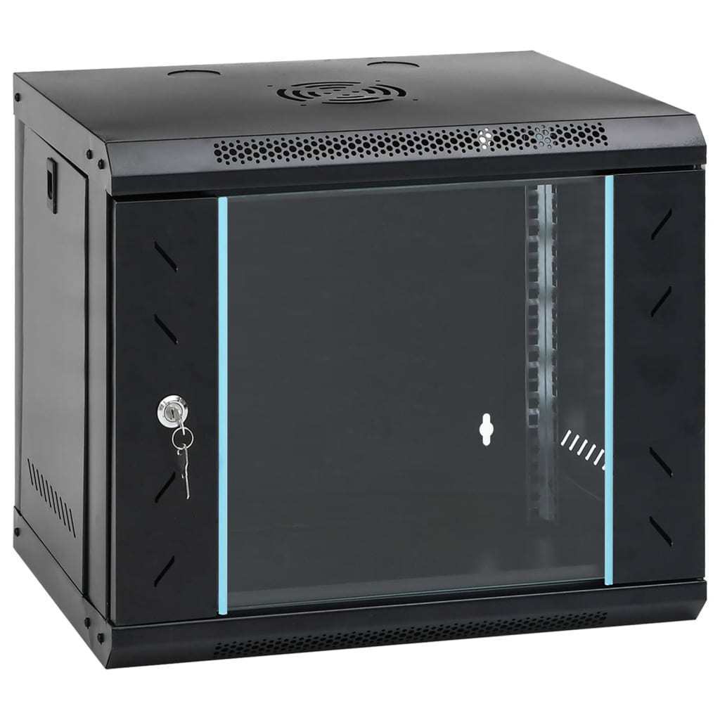 9U Wall Mounted Network Cabinet 19" IP20 20.9"x15.7"x17.7"