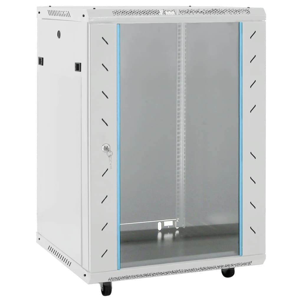 15U Network Cabinet with Swivel Feet 19" IP20 20.9"x15.7"x31.5"