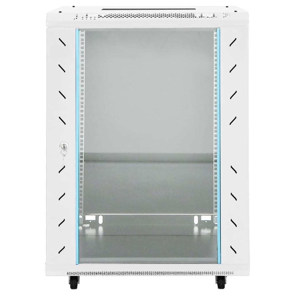 15U Network Cabinet with Swivel Feet 19" IP20 20.9"x15.7"x31.5"