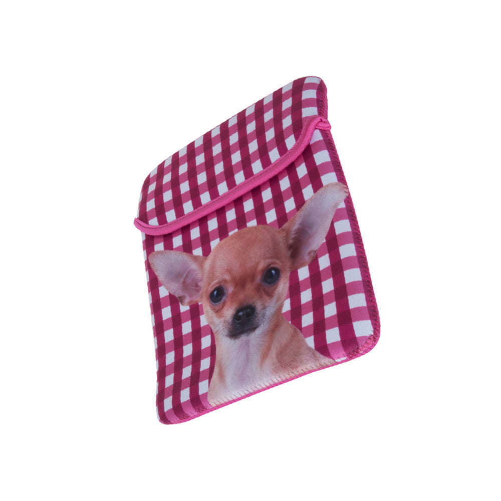 Biggdesign Neoprene Dog Patterned Pink Tablet Cover